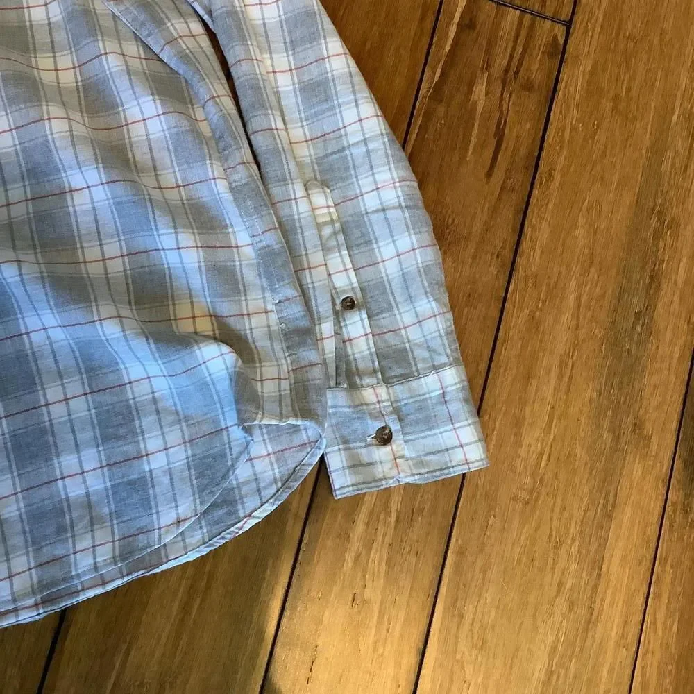 J. Crew Stylish Brushed Twill Slim Fit Plaid Button-Up‎ Shirt